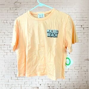 French Pastry Malibu Beach T-shirt. Size Medium. NWT.